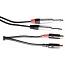Міжблочний кабель ALPHA AUDIO GEWA Pro Line 2xJack 6.3 – 2xRCA (3 м)