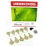 Набір вітрозахистів Rycote Undercovers, 30 Undercovers/30 Stickies Original (Black)
