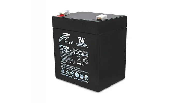 Акумуляторна батарея AGM RITAR RT1250B 12 В / 5,0 А·год, фото № 1