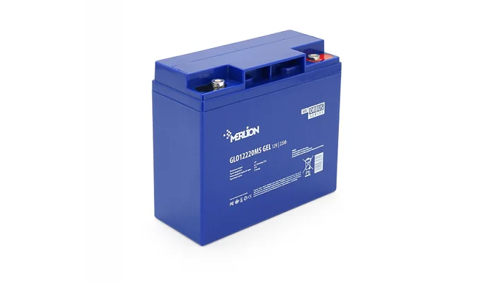 Акумуляторна батарея AGM MERLION ORBUS GLO12220M5 12V / 22Ah (Blue Case), фото № 1