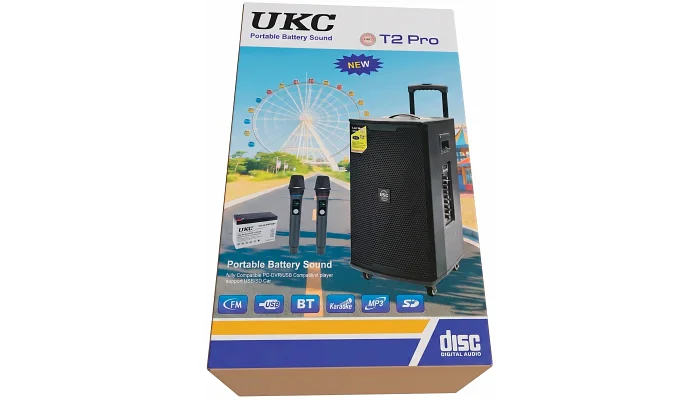 Автономна акустична система TMG T2 Pro (2MIC+FM+USB+BT+MP3), фото № 4