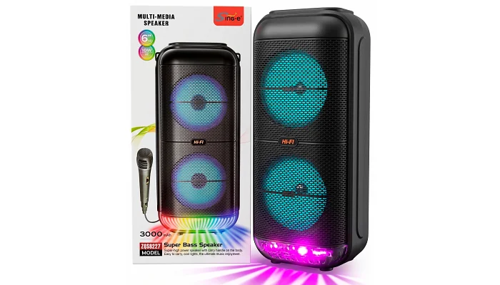 Автономна акустична система TMG ZQS6227 (1MIC+BT+USB+SD+FM), фото № 7