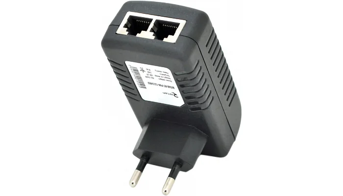 Інжектор живлення POE RITAR RT-PIN-48/24EU, 48V 0.5A (24Вт), EU PLUG