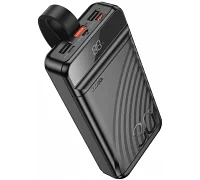 Зовнішній акумулятор (повербанк) HOCO J123B (30000 mAh), Black
