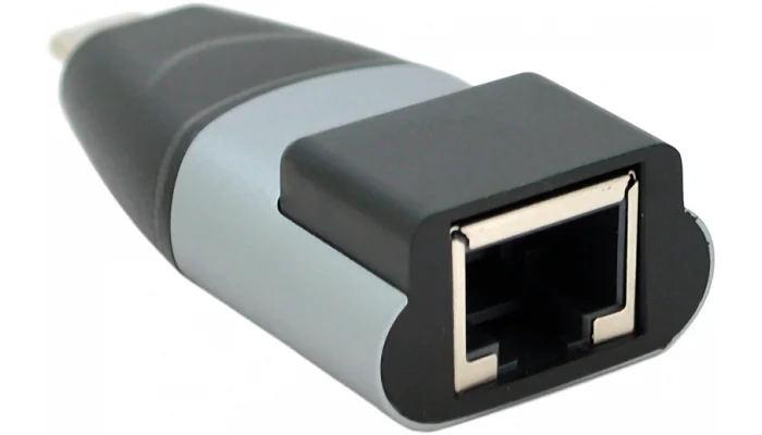 Перехідник Voltronic Type-C (тато) на RJ-45 (мама), Black, фото № 2