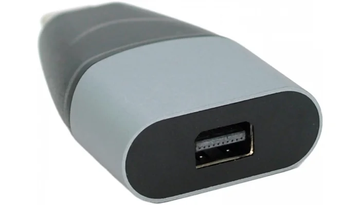 Переходник Voltronic Type-C (папа) на Mini Display Port (мама), Black-gray, фото № 2
