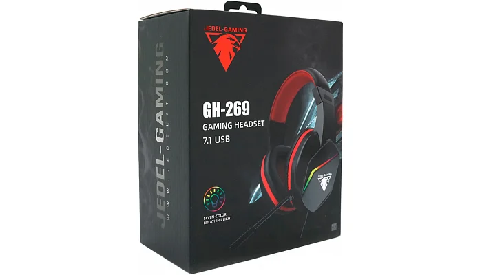 Накладні навушники JEDEL GH-269 (Black/Red), фото № 4