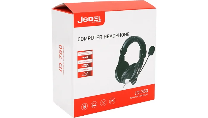 Накладні навушники JEDEL JD-750 (Black), фото № 4