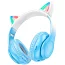 Дитячі бездротові Bluetooth навушники з підсвічуванням HOCO W42 (White/Blue)