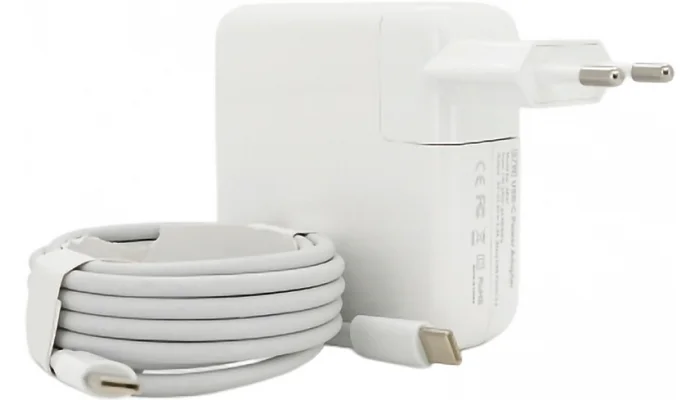Блок живлення для ноутбука MERLION Apple MacBook (67 Вт), фото № 1