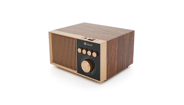 Бездротова портативна Bluetooth-колонка Kisonli G10 (Wooden), фото № 2