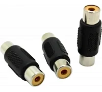 Сплиттер розгалужувач Voltronic RCA (мама) на RCA (мама), Black