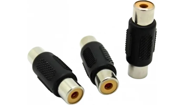 Сплиттер розгалужувач Voltronic RCA (мама) на RCA (мама), Black