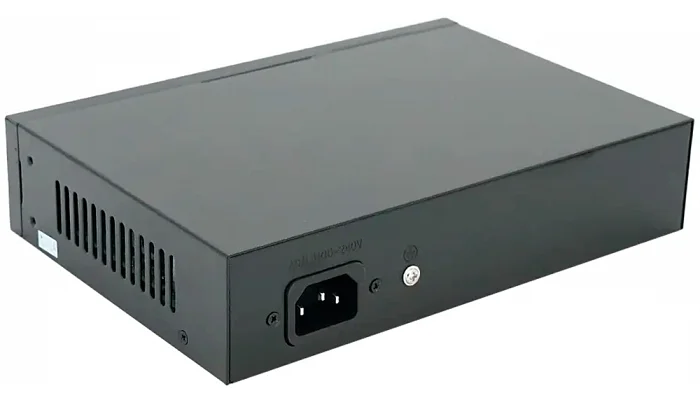 PoE-комутатор MERLION, 6×10/100/1000 PoE + 2×RJ45, 52V 2.3A (вбудований БП), фото № 3