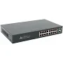 PoE-комутатор MERLION, 16×10/100/1000 PoE + 2×RJ45, 52V 4.8A (вбудований БП)