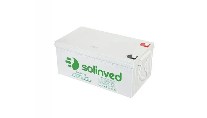 Акумуляторна батарея GEL SOLINVED 200-12 12V / 200Ah (Grey Case), фото № 1