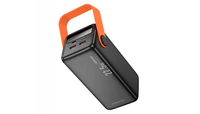 Портативний зарядний пристрій Borofone BJ66A 50000 мА·год / 22,5 Вт + PD 20 Вт, 2*USB + Type-C (чорний), фото № 3