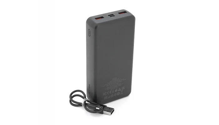 Портативний зарядний пристрій Borofone BJ56A 20000 мА·год / 22,5 Вт + PD 20 Вт, 2*USB + Type-C (Black), фото № 2