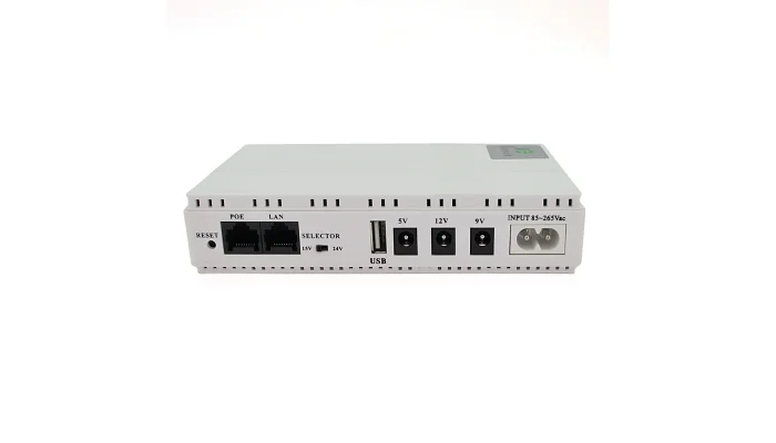 ИБП UPS-18W DC1018P для роутеров/коммутаторов/PON/POE-430, 5//9/12V, 1A, 10400MAh (White), фото № 2