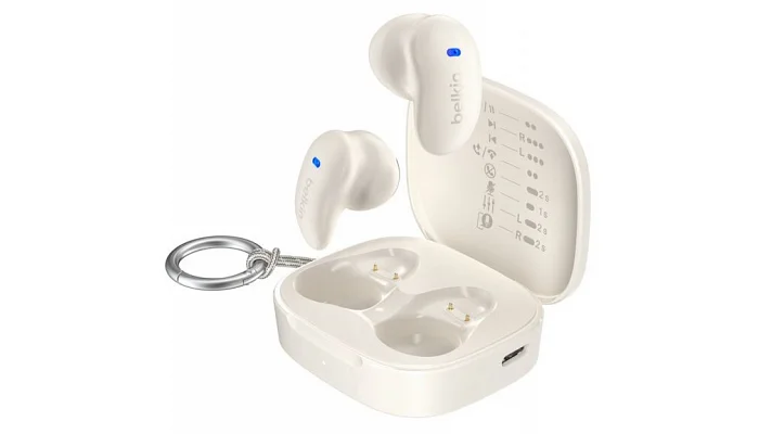 Бездротові навушники TWS Belkin Soundform Bolt True Wireless (cream), фото № 3