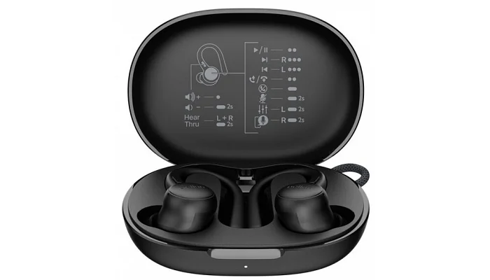 Бездротові вакуумні навушники TWS Belkin Soundform ActiveFit (black), фото № 1