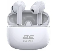 Бездротові вакуумні навушники TWS 2E BudsMini (white)