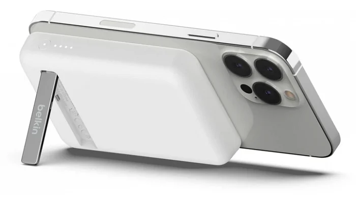 Портативний зарядний пристрій Belkin 5000 мА·год, Qi2 Magnetic Wireless (білий), фото № 6