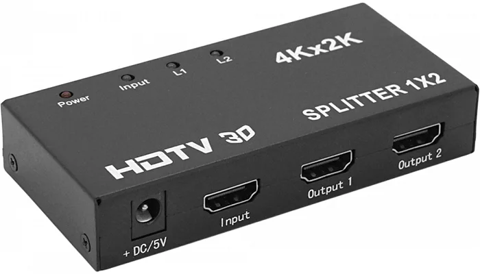 Спліттер HDMI активний Voltronic (1х2), 4К, фото № 1