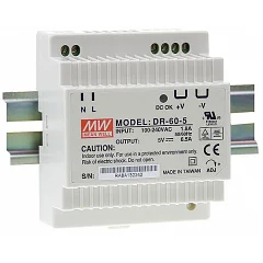 Джерело безперебійного живлення Mean Well HDR-60-12 60 Вт / 12 В / 5 А на DIN-рейку