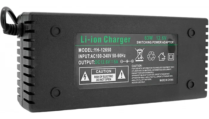 Зарядний пристрій для акумуляторів Voltronic Li-ion 12V (12.6V), 3S, 5A (штекер 5.5х2.5мм), фото № 2