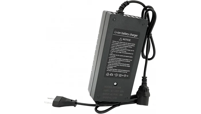 Зарядний пристрій для акумуляторів Voltronic LiFePo4 36V (43.8V), 12S, 3A (штекер Triangle plug), з індикацією, фото № 2