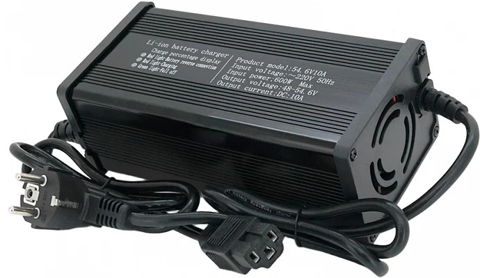 Зарядний пристрій для акумуляторів Voltronic Li-ion 48V (54.6V), 13S, 10A (штекер Triangle plug), фото № 2
