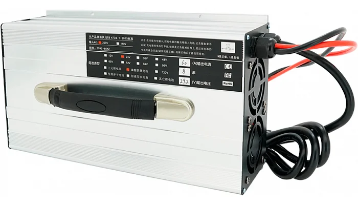 Зарядний пристрій для акумуляторів Voltronic LiFePO4 24V (29.2V), 8S, 60A (роз'єм Anderson), LED-індикація, фото № 1