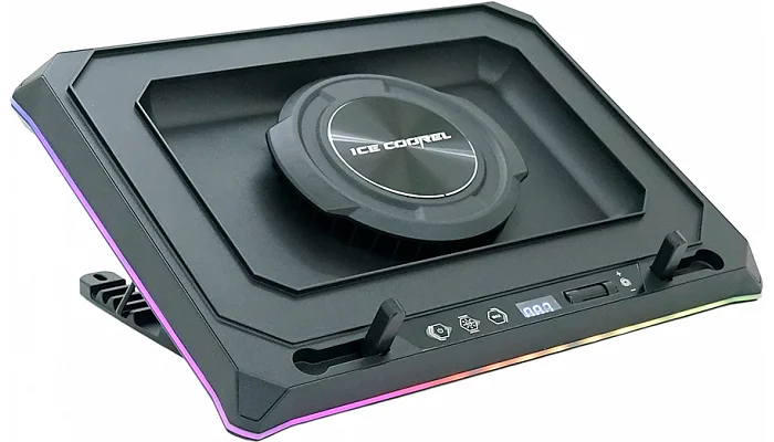 Підставка для ноутбука IceCoorel A8 (до 17"), 4-USB+1-TYPE C+DC, RGB, DC-12V, фото № 2