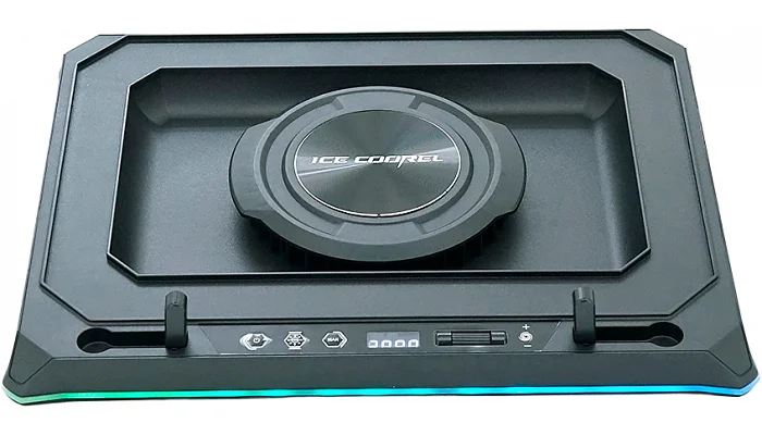 Підставка для ноутбука IceCoorel A8 (до 17"), 4-USB+1-TYPE C+DC, RGB, DC-12V, фото № 1