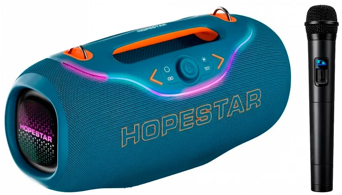 Автономна акустична система Hopestar A6 CLUB (BT+1MIC+USB+TWS), blue, фото № 1
