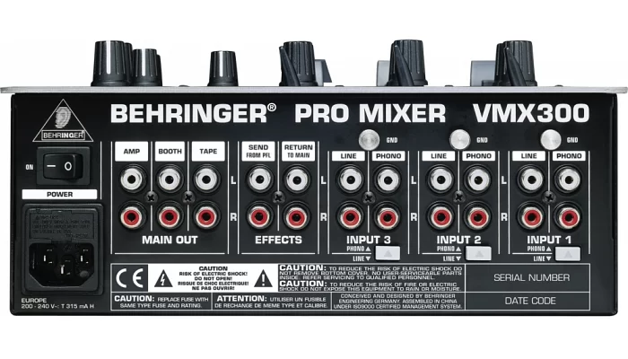 DJ микшер Behringer VMX300, фото № 2