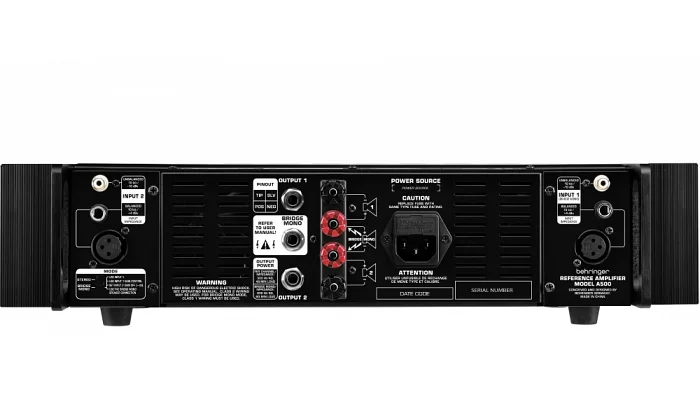 Усилитель мощности Behringer A500 Referece Amplifier, фото № 2