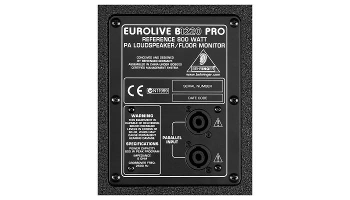 Пассивная акустическая система Behringer B1220 PRO Eurolive Professional, фото № 3