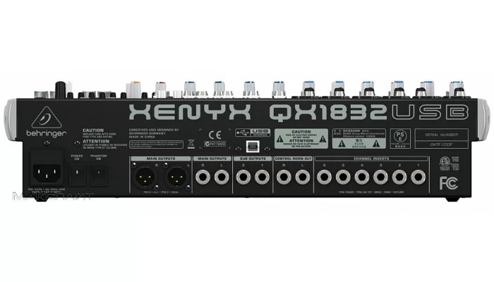 Мікшерний пульт Behringer XENYX QX1832USB, фото № 4