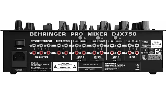 DJ мікшер Behringer DJX750, фото № 3
