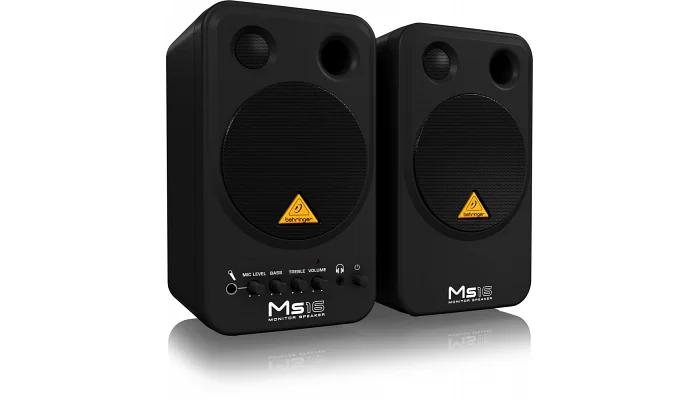 Комплект активных студийных мониторов Behringer MS16 Monitor Speakers, фото № 2