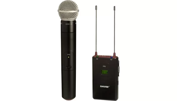 Передавач з ручним мікрофоном SHURE FP2 / SM58, фото № 1