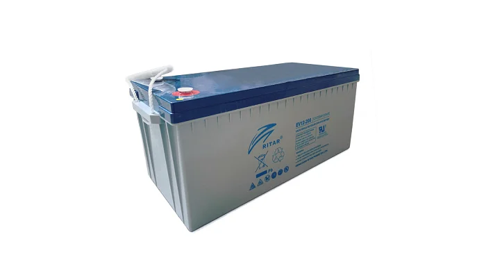 Тягова акумуляторна батарея AGM RITAR EV12-200 12 В / 200 А·год, фото № 1