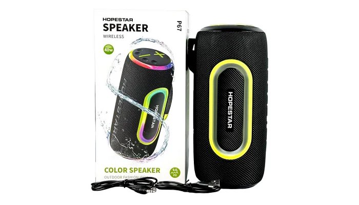 Бездротова портативна Bluetooth-колонка HOPESTAR P67 (black), фото № 6