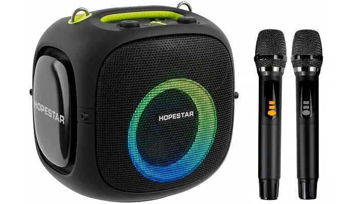 Автономна акустична система HOPESTAR Party One ULTIMATE (BT+2MIC+USB+TWS), gray, фото № 1