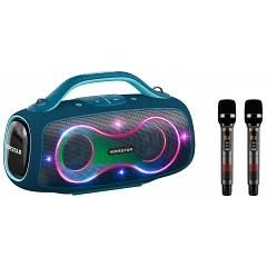 Автономная акустическая система HOPESTAR PartyBox 168 (2MIC+BT+USB+TF+TWS), blue