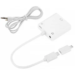Конвертер Voltronic MHL microUSB (тато) на VGA (мама) + Audio Jack3.5, 0.1m, white