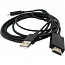Конвертер Voltronic MHL microUSB (тато) + USB (тато) на HDMI (тато), 1.8m, black
