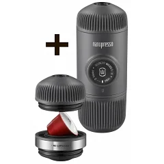 Портативна еспресо-кавоварка Wacaco Nanopresso (з адаптером для капсул, для меленої кави)